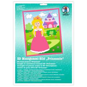 Ursus MOOSGUMMI-BILD 3D "PRINZESSIN"