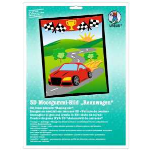 Ursus MOOSGUMMI-BILD 3D "RENNWAGEN"