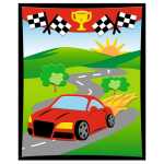 Ursus MOOSGUMMI-BILD 3D "RENNWAGEN"