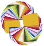 Ursus BRIEFKARTEN 220G.DIN A6,84BL.28FARBEN SORT.