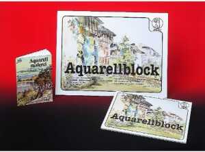 Ursus AQUARELLP.250G.12x17CM,10BL.EX.RAUH