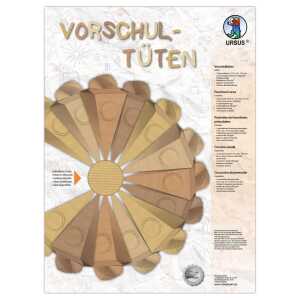 Ursus VORSCHULTÜTE KRAFTKARTON,25CM HOCH,2ST.SAND