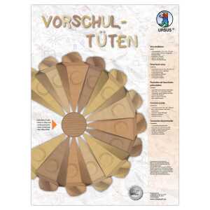 Ursus VORSCHULTÜTE KRAFTKARTON,25CM HOCH,2ST.SAHARA