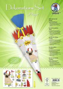 Ursus DEKO-SET SCHULTÜTE EASY LINE "MOPS"