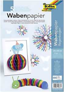 Ursus REGENB.-WABENPAPIER 23x33CM,5BL.SORTIERT