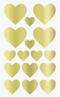 HEYDA Sticker Herzen gold