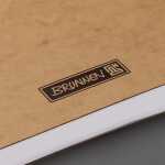 Brunnen Notizbuch Premium Kladde A6 liniert Gummizug braun