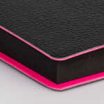 2026 Brunnen Notizbuch Premium „Neon“ A5 punktiert neonpink/sw