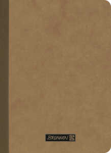 2026 Brunnen Notizbuch Premium Kladde A6 kariert braun