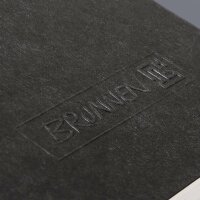 BRUNNEN Kladde A4 liniert 96 Blatt 90g Premium schwarz