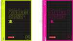 BRUNNEN Collegeblock A4 Lineatur 28 Black Neonfarben