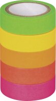 HEYDA 203584534 Deko Tapes Neon Regenbogen Papier neon matt