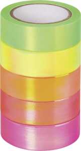 HEYDA 203584535 Deko Tapes Neon Regenbogen Papier neon irisierend