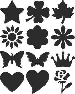 HEYDA 203687696 Display Motivstanzer klein Klee Motivgröße: ca. 17 cm