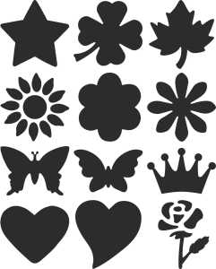 HEYDA 203687798 Display Motivstanzer groß Klee ca. 25 cm