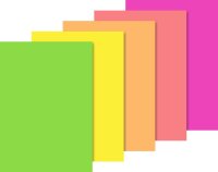 HEYDA 2047154 Neonpapier-Block A4 5 Farben: neon...