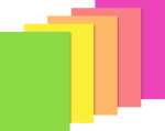 Neonpapier-Block A4 5 Farben neon