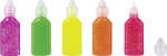 Glitter Glue irisierend neongrün neongelb neonorange...