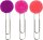 KNORR PRANDELL 212681100 Dekoklammer Pompons Neon Ø 20 mm brombeer neonpink neonrot