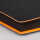 2026 Brunnen Notizbuch Premium „Neon“ A5 punktiert neonorange/sw