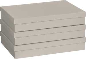 Geschenkbox „One Colour graukraft“, grau hell B/H/T: 330 × 60 × 235 mm