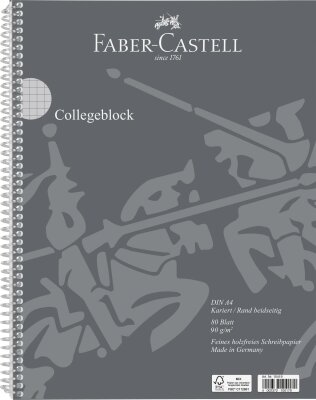 Faber Castell Collegeblock A4 kariert