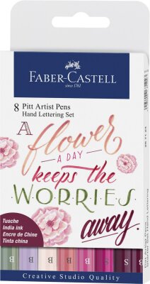 Faber Castell Tuschestift Pitt Artist Pen Lettering 8x