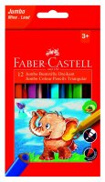 Faber Castell Buntst. dreikant Jumbo 5.4mm 12er Karton