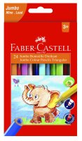 Faber Castell Buntst. dreikant Jumbo 5.4mm 24er Karton