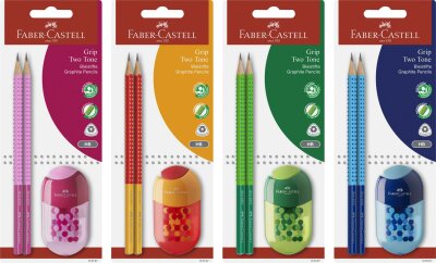 Faber Castell BK 1x Spitzer + 2x BS Grip 2001 Two Tone