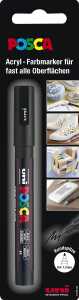 Faber Castell Marker UNI POSCA PC-3M 0,9-1,3 schwarz Blister