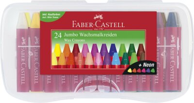 Faber Castell Wachsmalkreiden Jumbo 24er Box