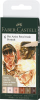 Faber Castell Tuschest. Pitt Artist Pen B Portrait 6x