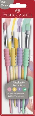 Faber Castell Pinsel 4er Set Pastell Softgriffstück BK