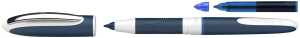 Schneider Tintenroller One Change 0.6 blau, Ersatzpatrone, Blisterkarte