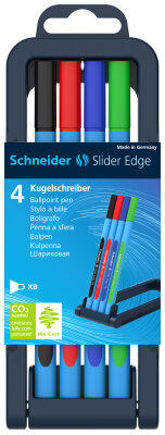 Schneider Kugelschreiber Slider Edge XB basic Karton-Etui 4 Stück