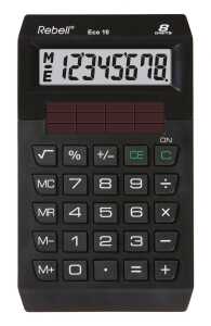 Sonstige R. Taschenrechner ECO 10 8 Stellen, Solar, Blauer Engel