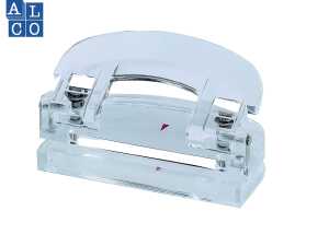 Locher, Acryl, glasklar, mit Anschlagschiene, (L/B/H) 80/105/80 mm