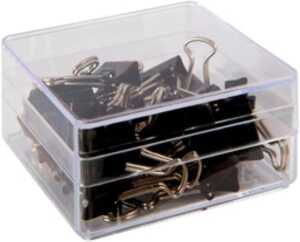 Alco Foldbackklammer Metall vernickelt 15mm schwarz 25 Stück