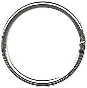 Schlüsselringe aus Metall,glanz- vernickelt, aus gehärtetem Stahl Ø 15 mm, Btl. à 10 Stk.