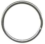 Schlüsselringe glanzvernickelt aus gehärtetem Stahl Ø 33 mm, Beutel a 10 Stk.