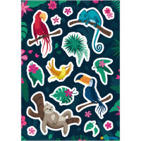 Herma Sticker DECOR Tiere Tropical Anima 3 Bl