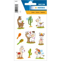 Herma Sticker DECOR Tiere Lama no Drama 3 Bl