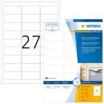Herma Etiketten permanent 63,5 x 29,6 mm Folie weiss 40...