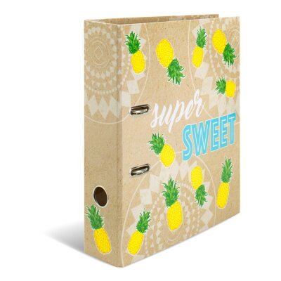 HERMA Motiv-Ordner A4 Karton Tropical Sweet Ananas