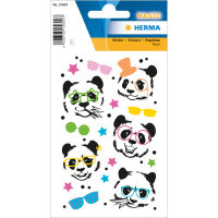 Herma Panda Sticker mit Neoneffekt