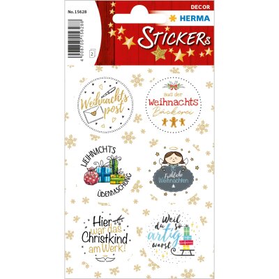 Herma Sticker DECOR Weihnachten Weihnachtspost beglimmert 2 Bl