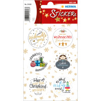 Herma Sticker DECOR Weihnachten Weihnachtspost beglimmert 2 Bl