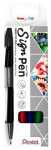 Pentel Faserschreiber Sign Pen 4erSet