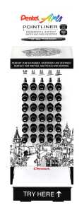 Pentel Permanent Fineliner sortiert